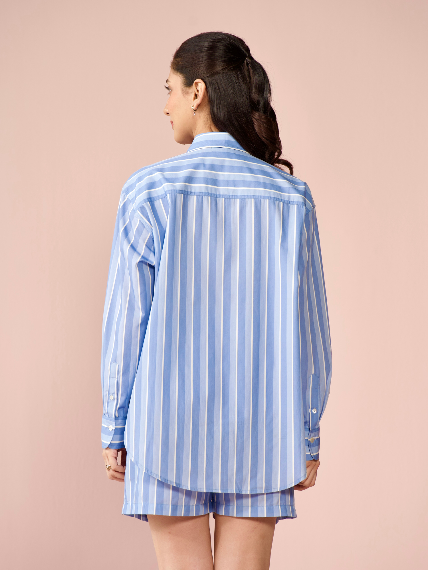 Spritz Poplin Striped Co-ord Set with Shorts