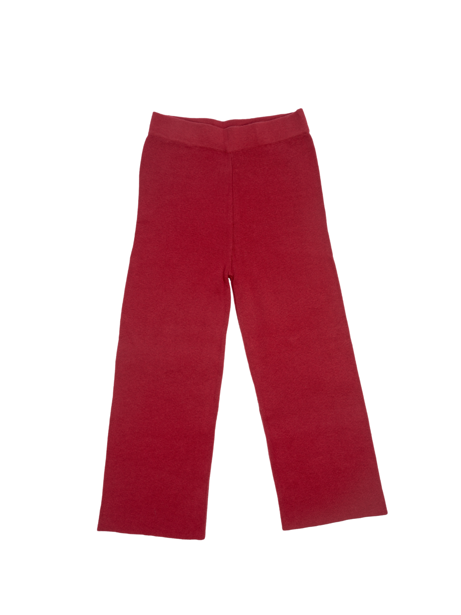 Carrie Woolen V Neck Sweater with Knitted Pants in Maroon