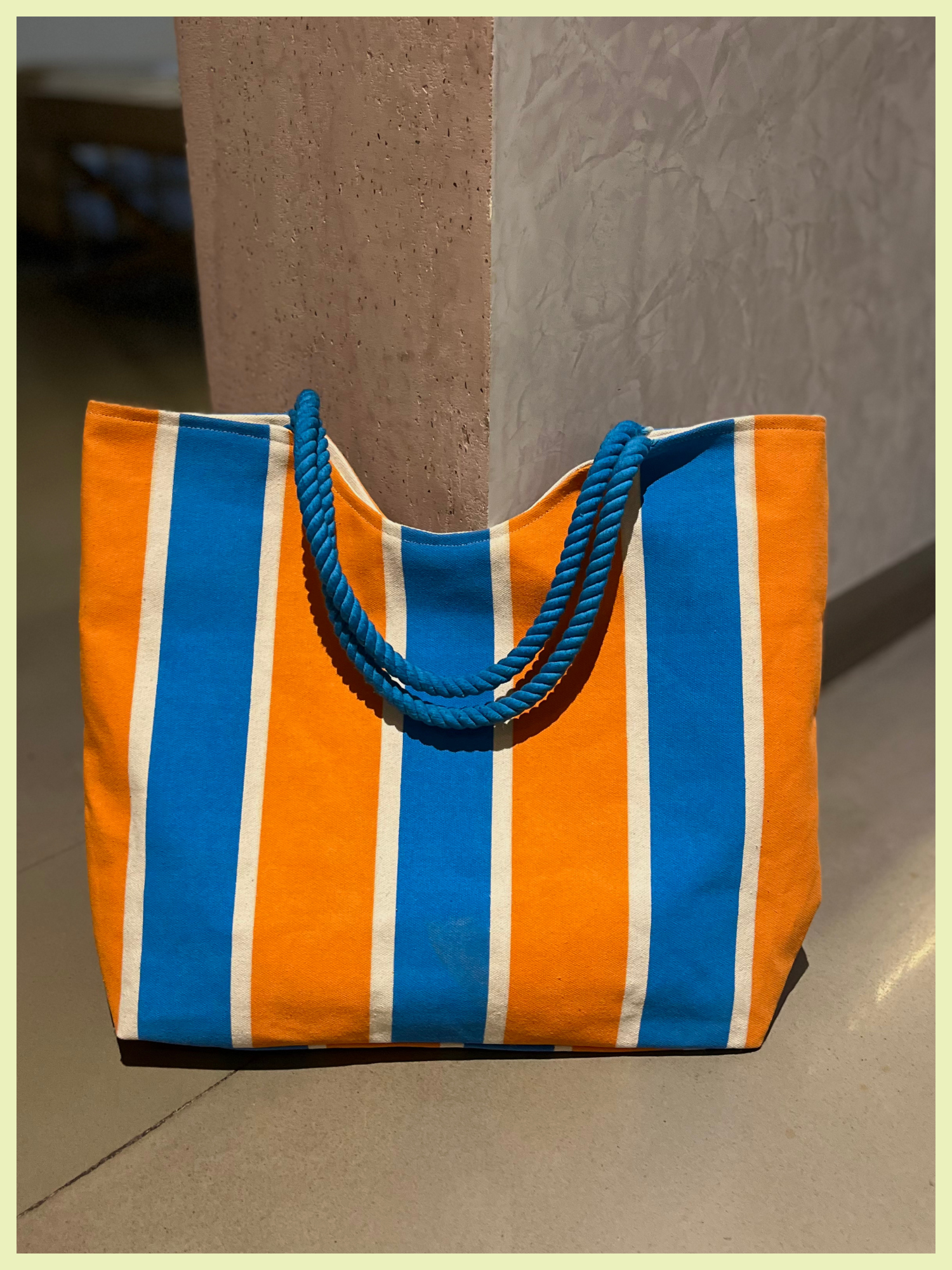 Canvas Tote Bag in Marigold Slush