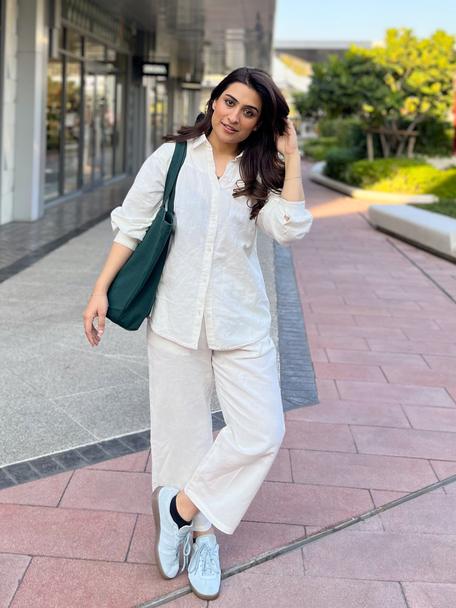 Premium Linen Co-ord Set in Vanilla