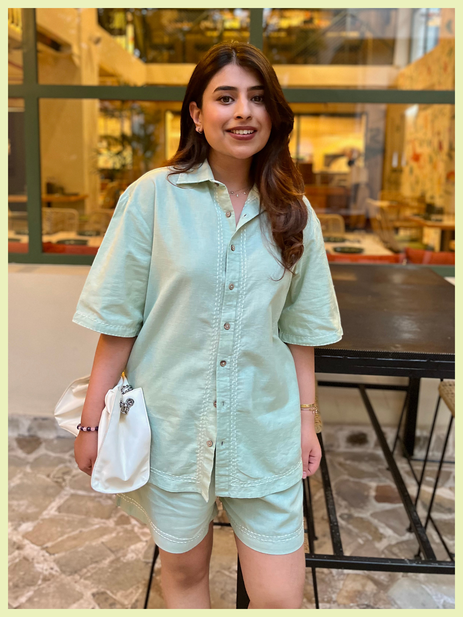 Drift Linen Shirt in Sage Green