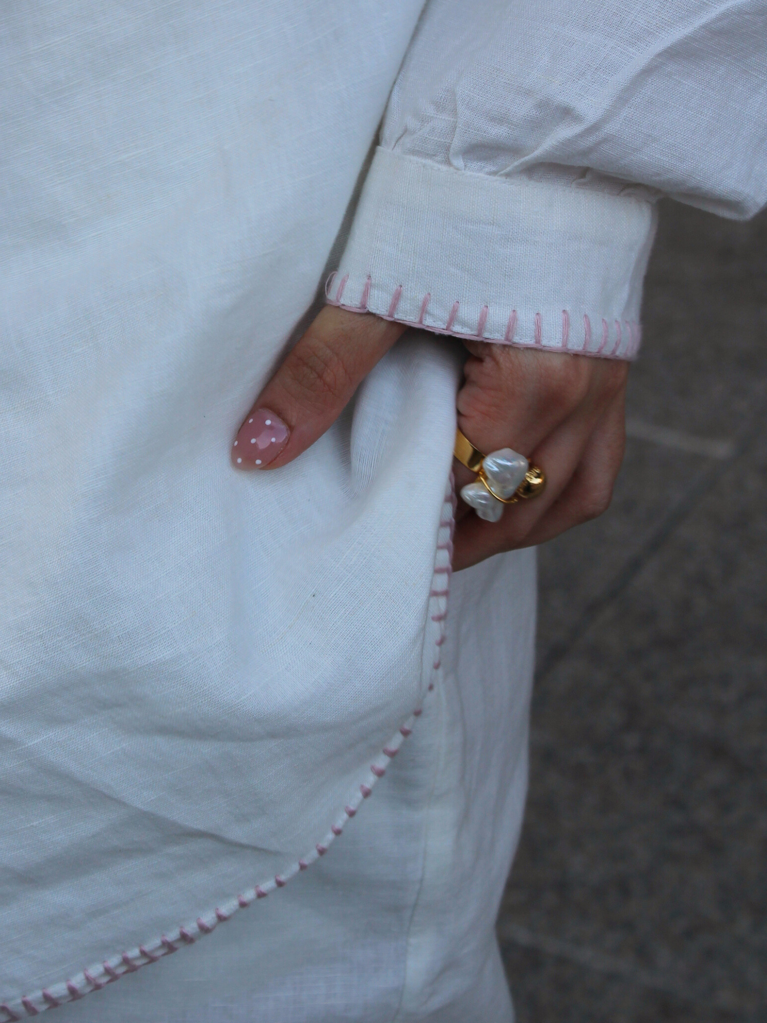 Premium Linen Co-ord Set in Vanilla