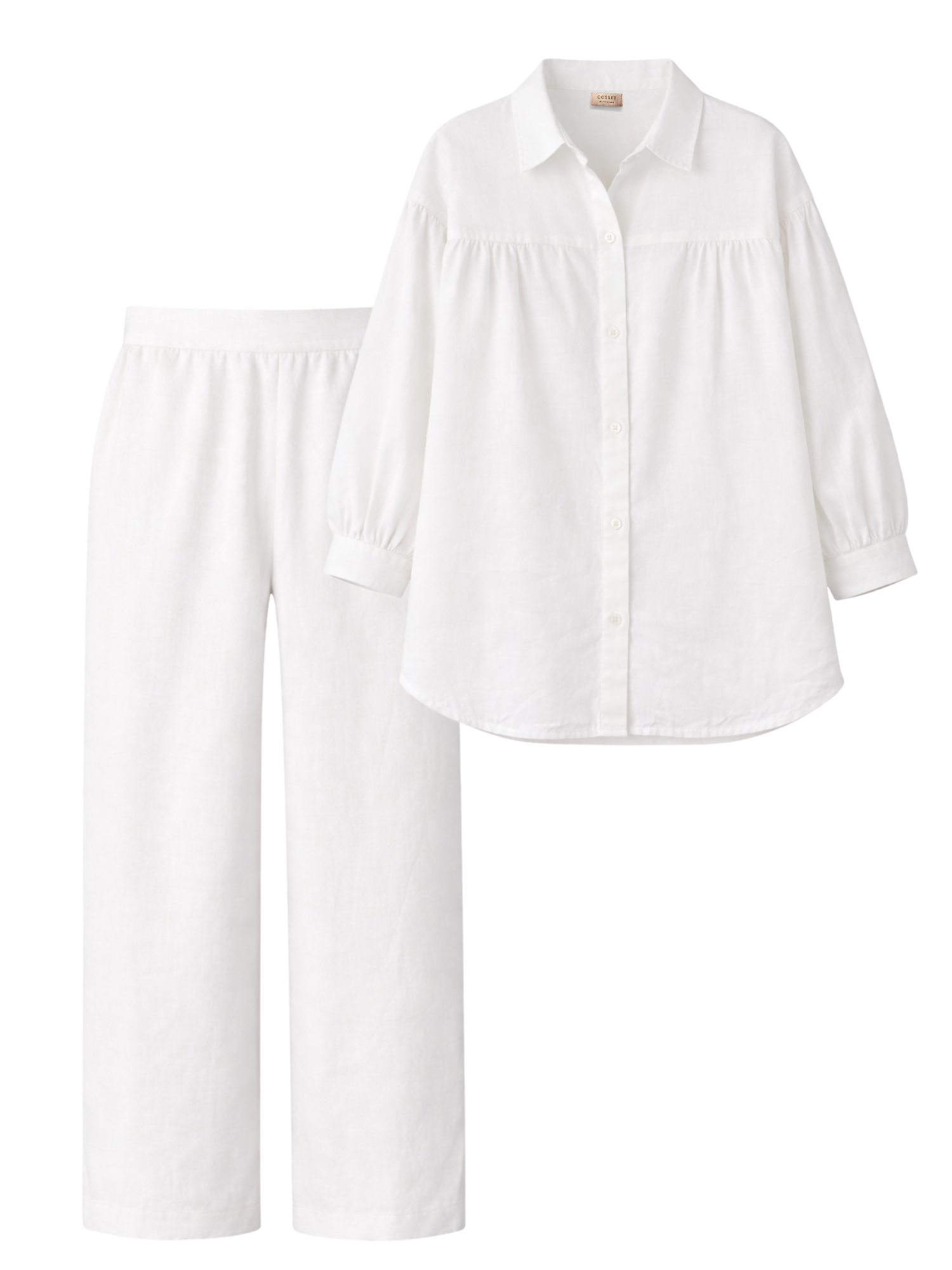 Premium Linen Co-ord Set in Vanilla