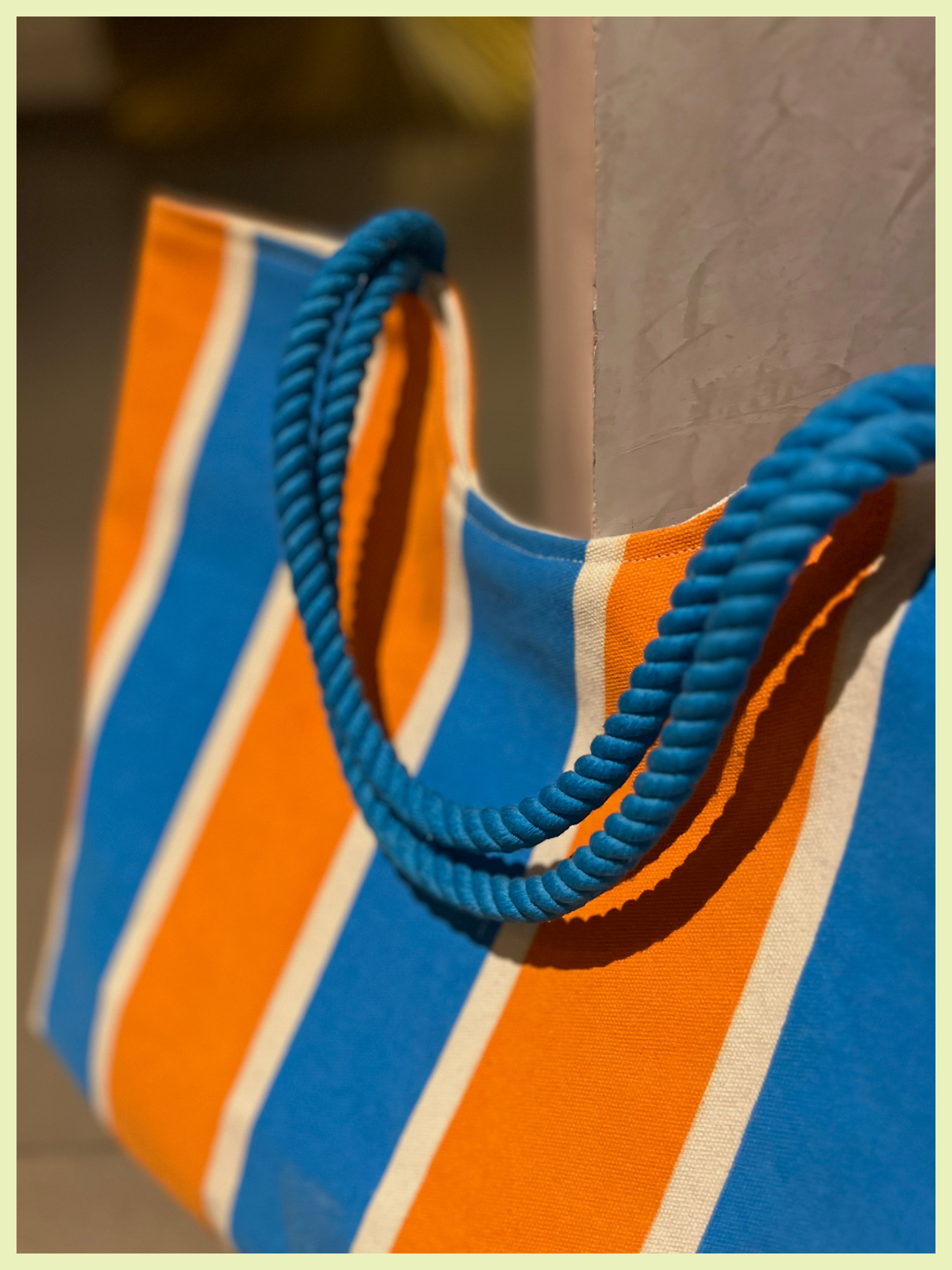 Canvas Tote Bag in Marigold Slush
