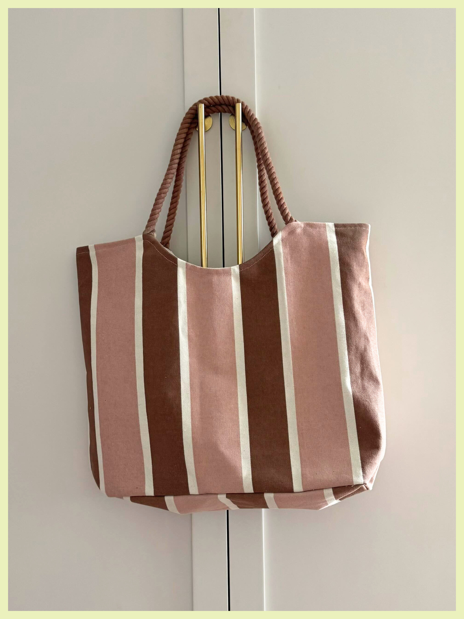 Canvas Tote Bag in Marshmallow Swirl