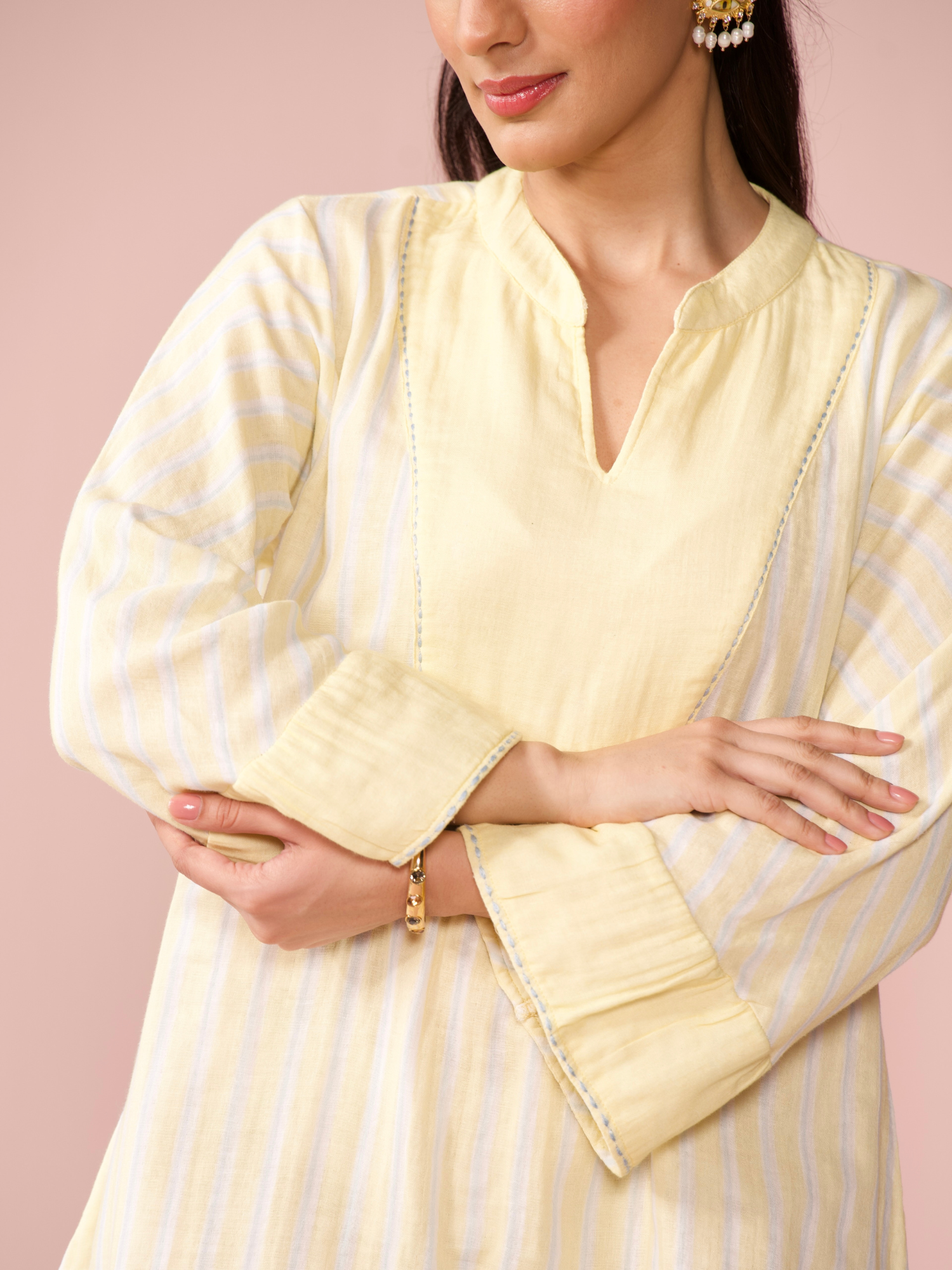 Limoncello Cotton Striped Dress