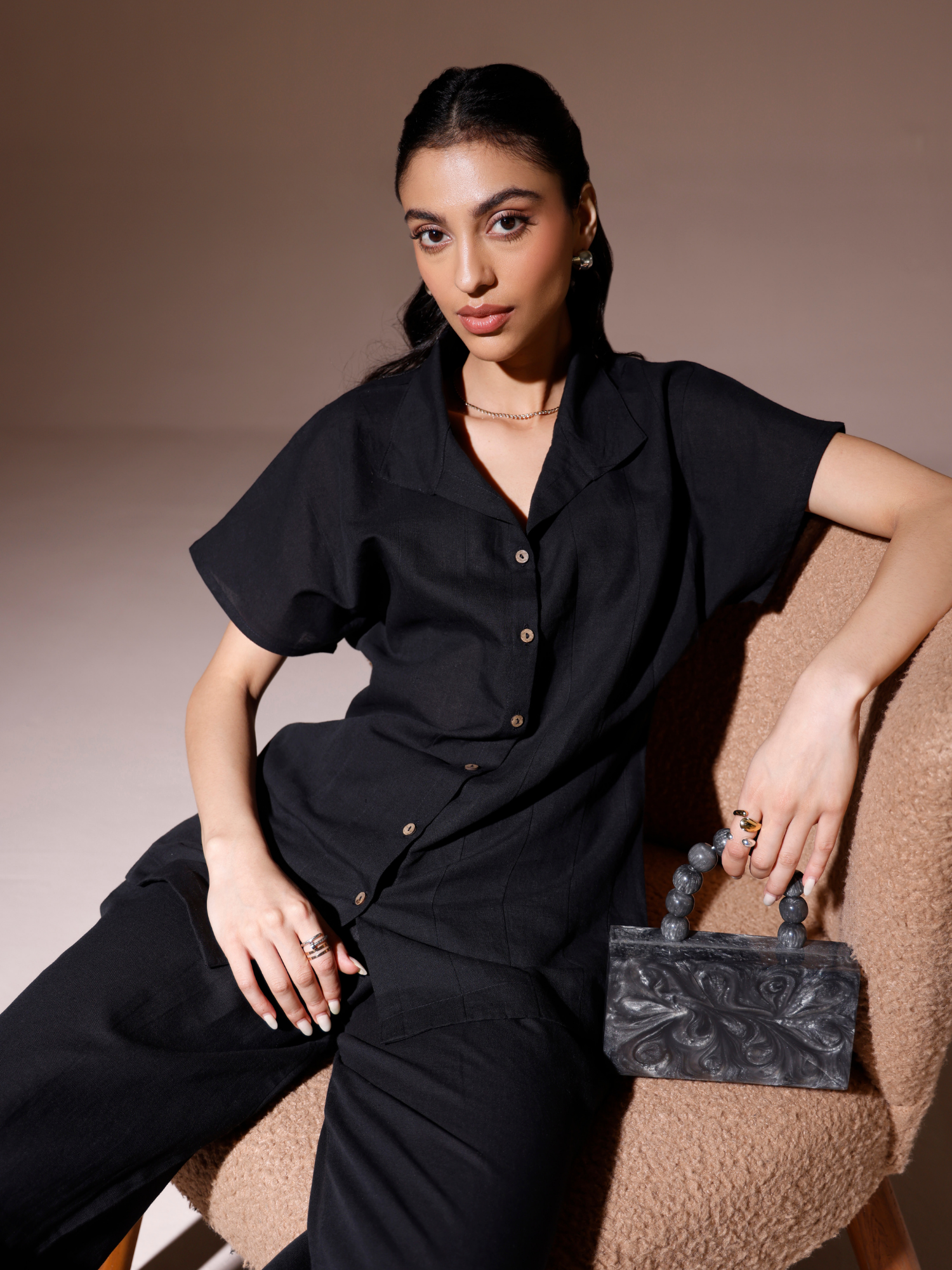 Buy women¢‚¬„¢s black co-ord outfit