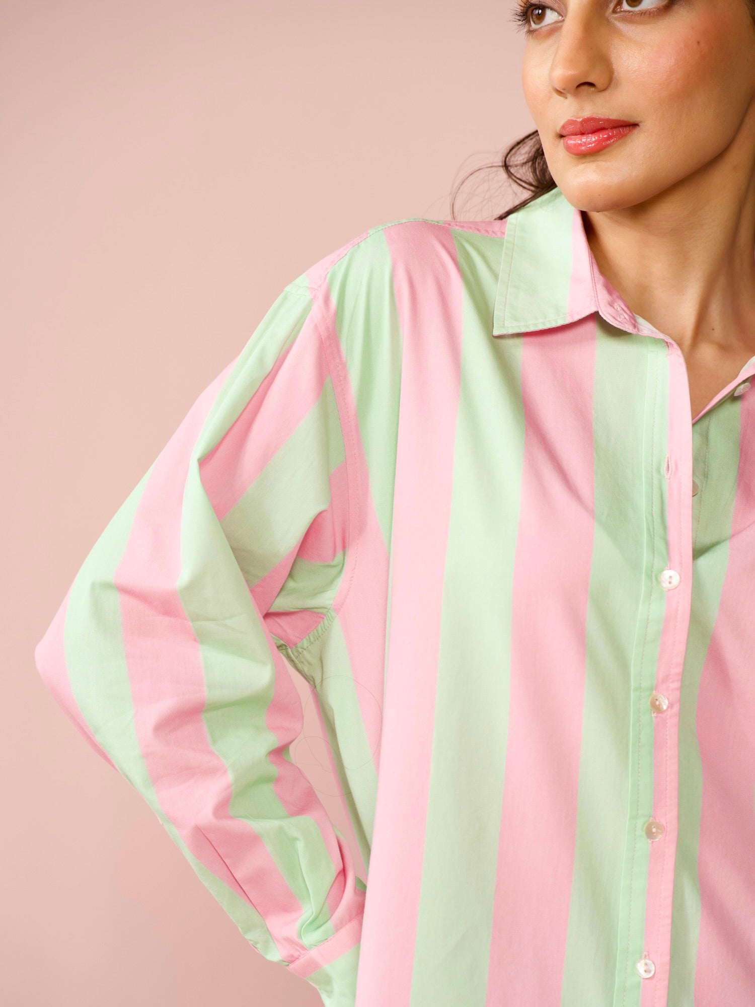 Gelato Poplin Striped Shirt