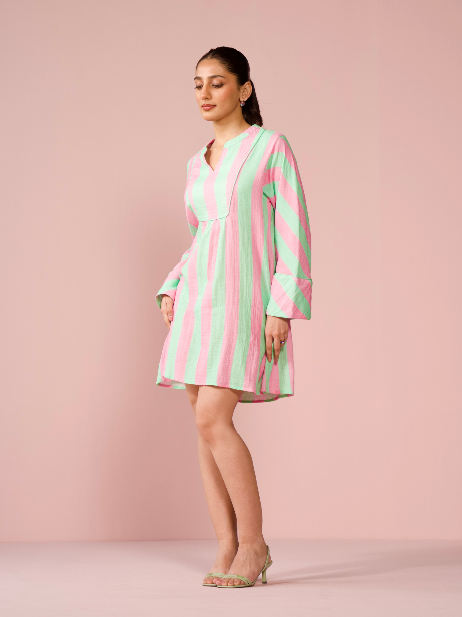 Gelato Cotton Striped Dress