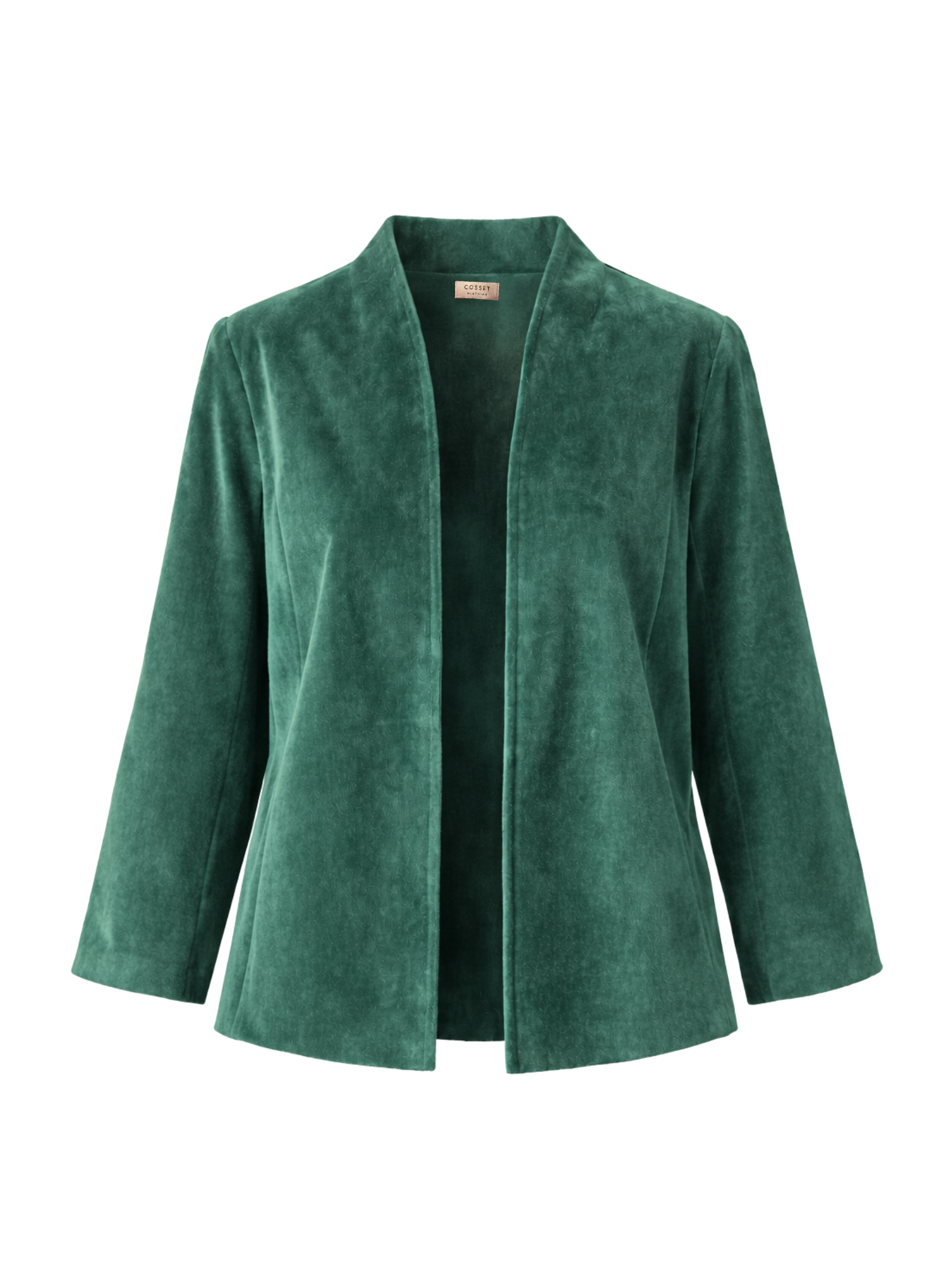 Panelled Straight Velvet Jacket