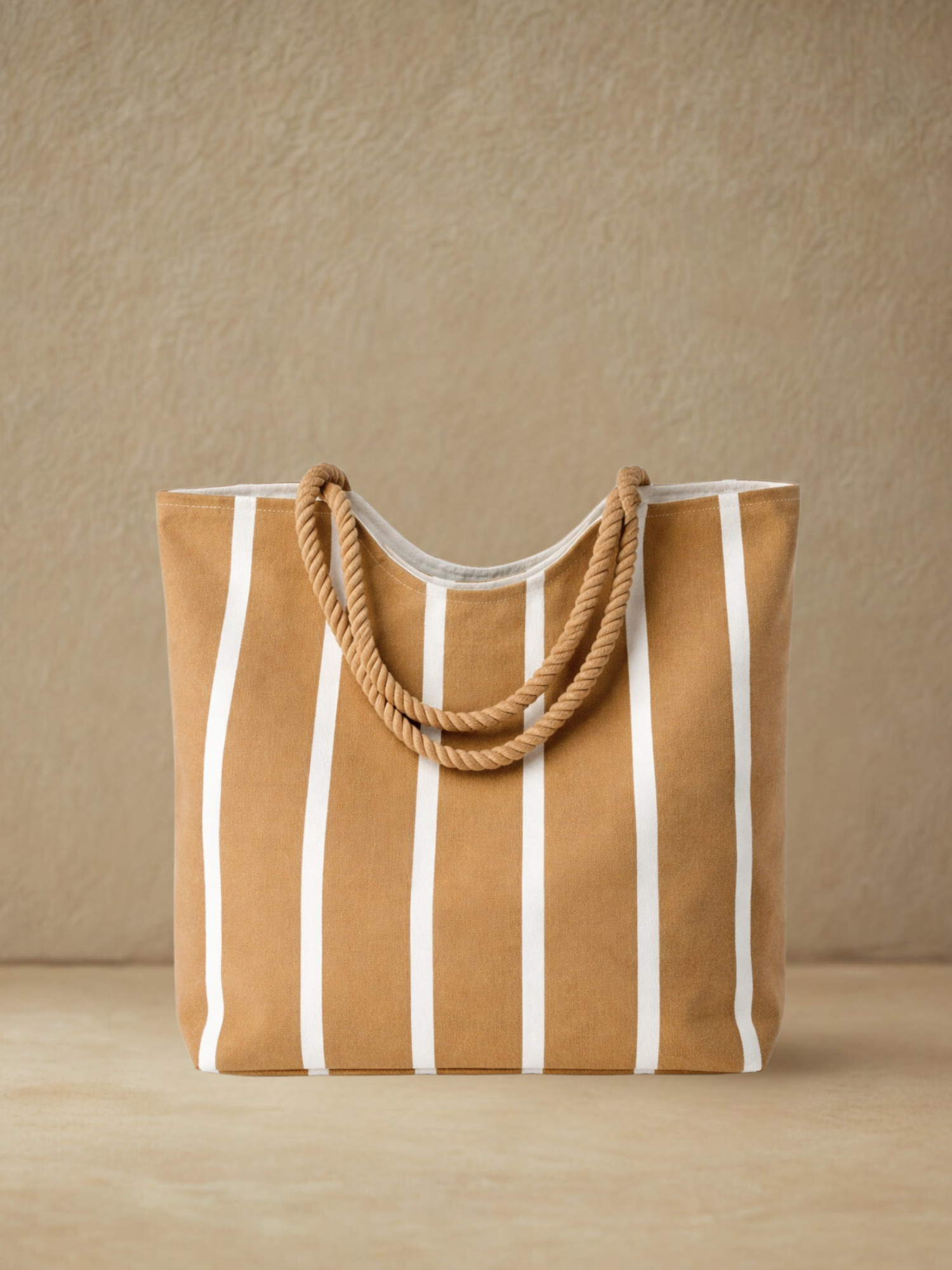Canvas Tote Bag in Caramel Frappe