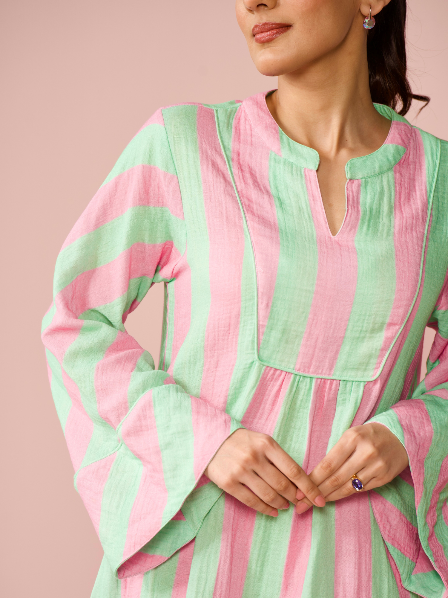 Gelato Cotton Striped Dress