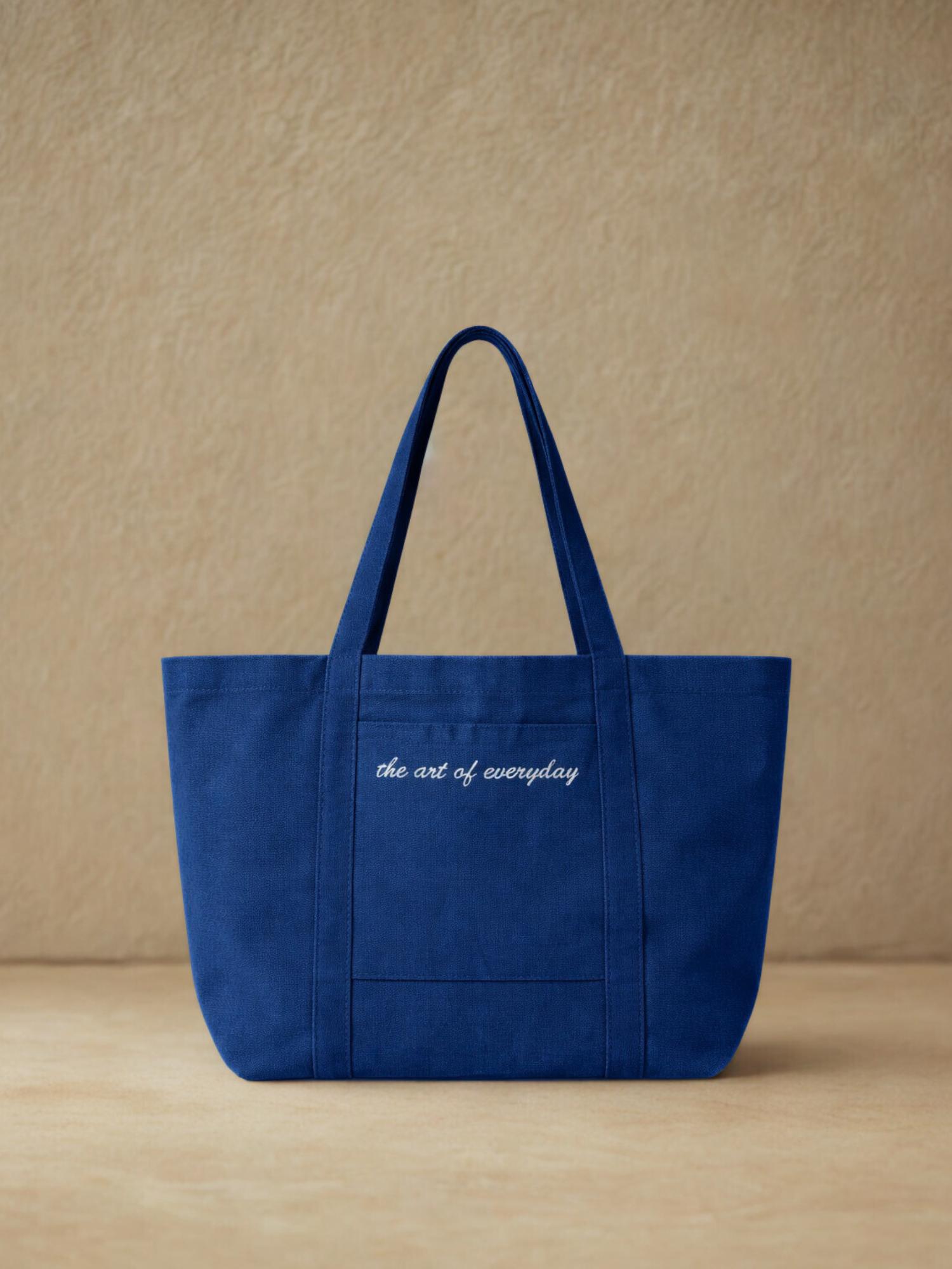 The Art of Everyday Tote Bag in Navy Blue