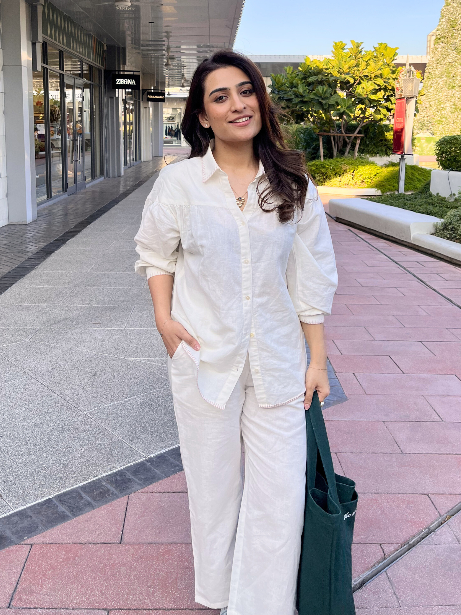 Premium Linen Co-ord Set in Vanilla