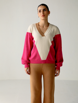 Carrie Woolen V Neck Knitted Sweater