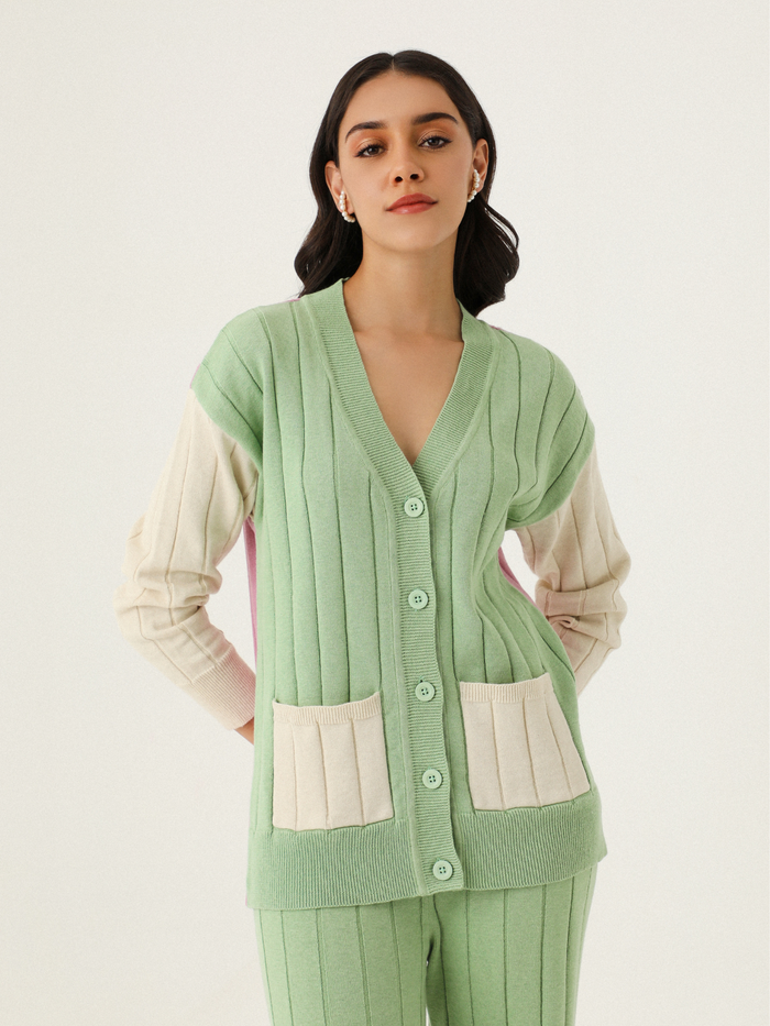SUEDE CINCHED COORD SET - OLIVE main image 1