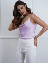 Satin Camisole in Periwinkle