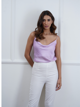Satin Camisole in Periwinkle