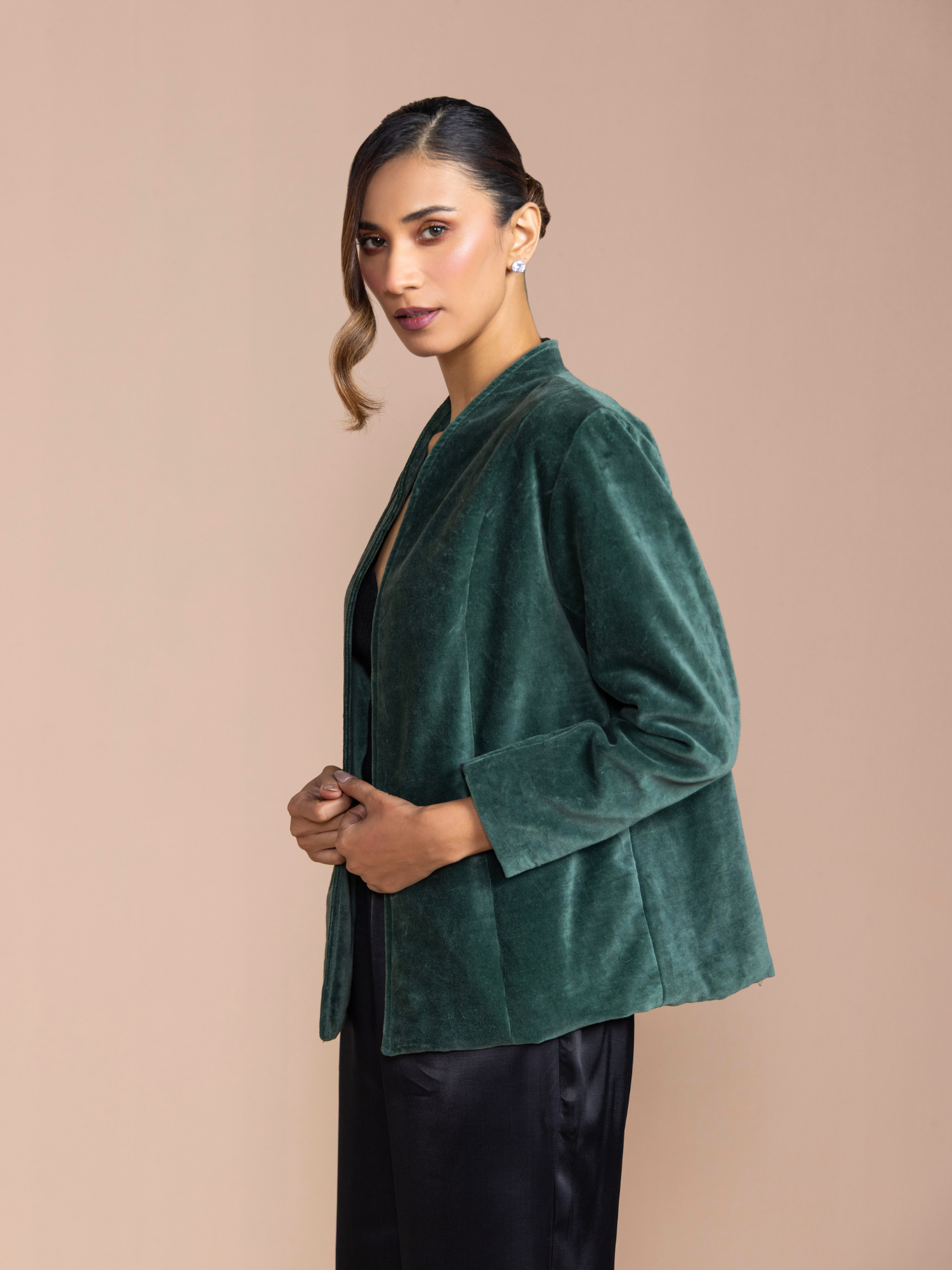 Panelled formal outerwear women