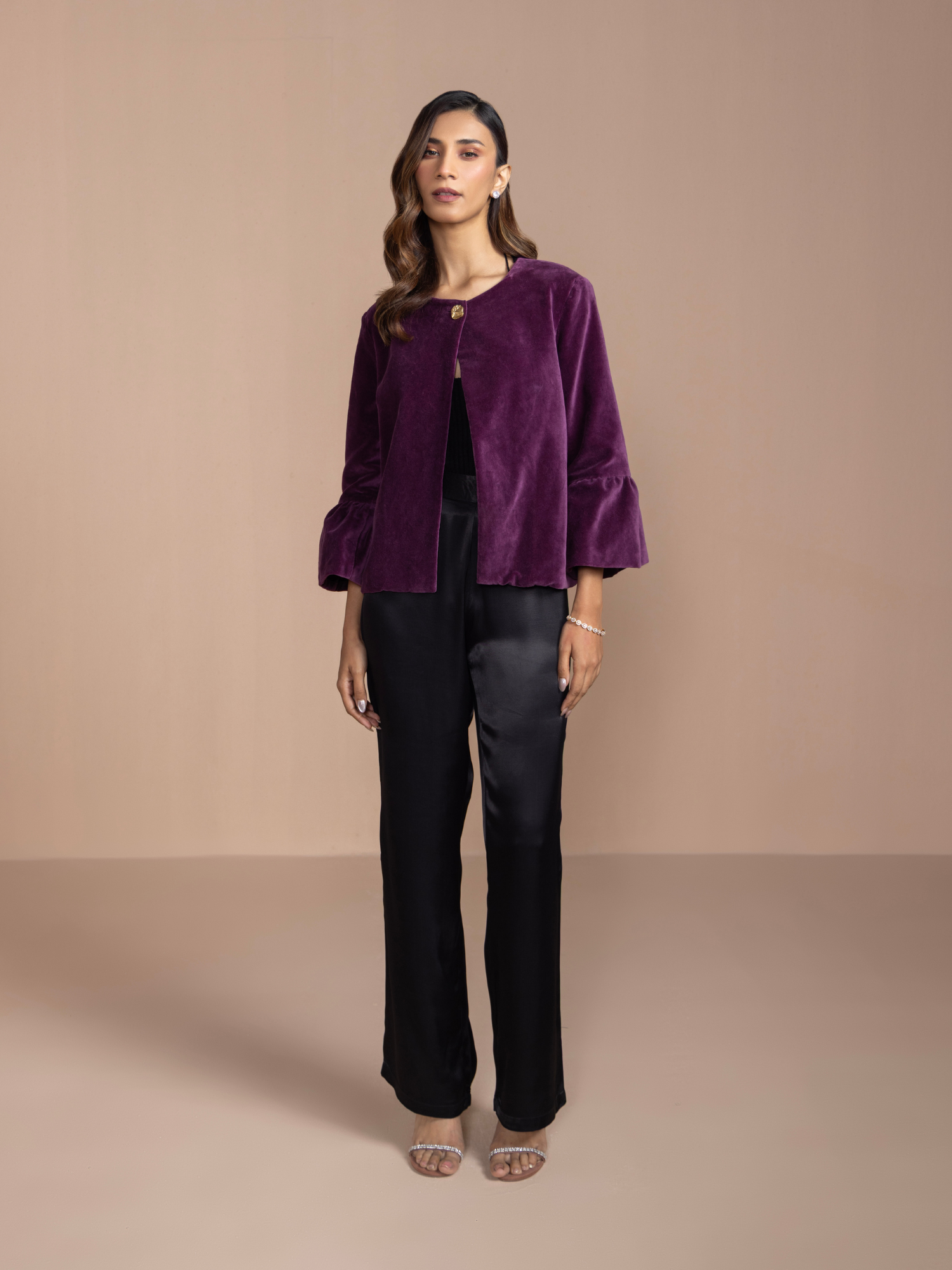Plum Premium velvet jacket for holiday