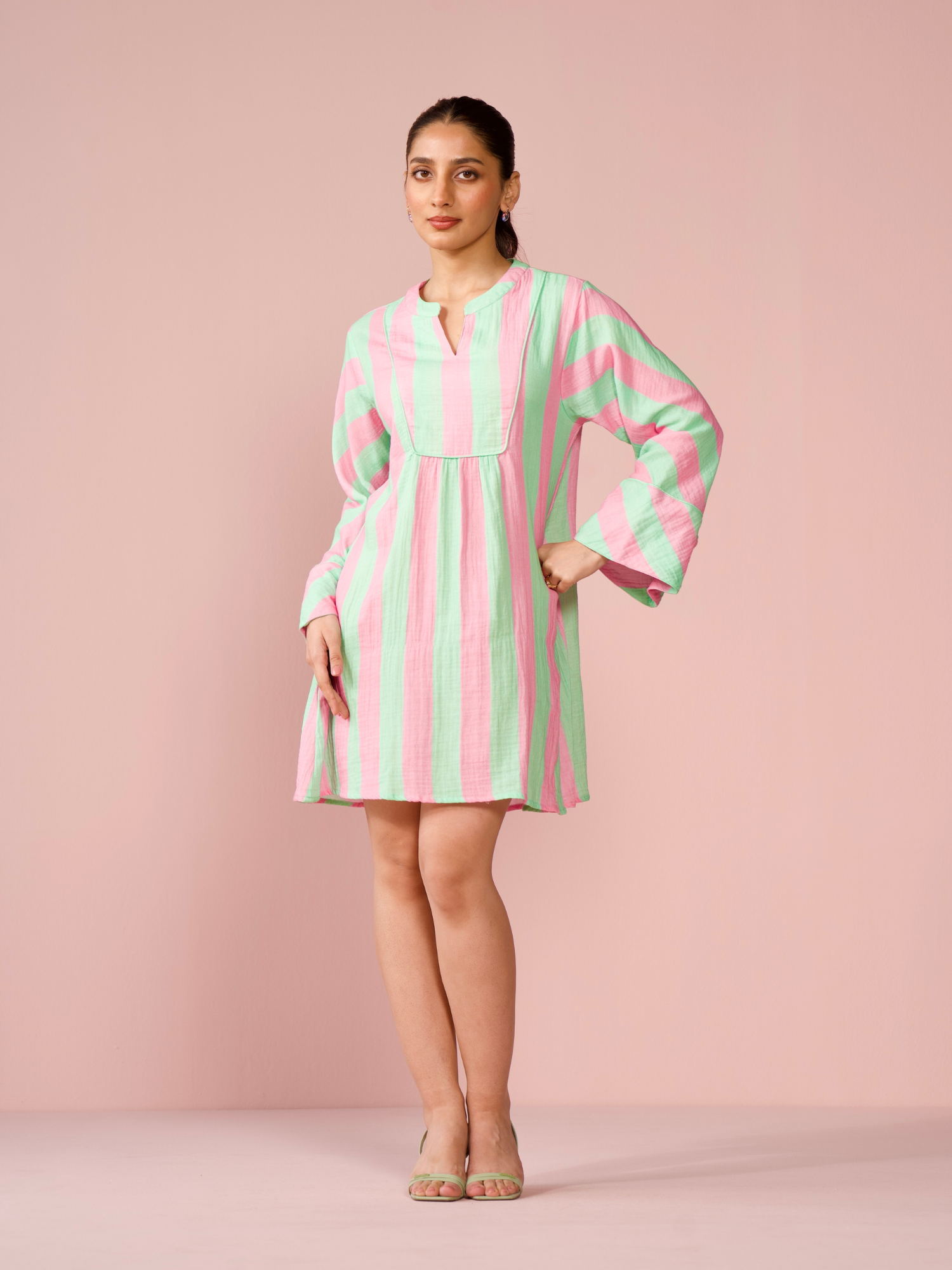 Gelato Cotton Striped Dress