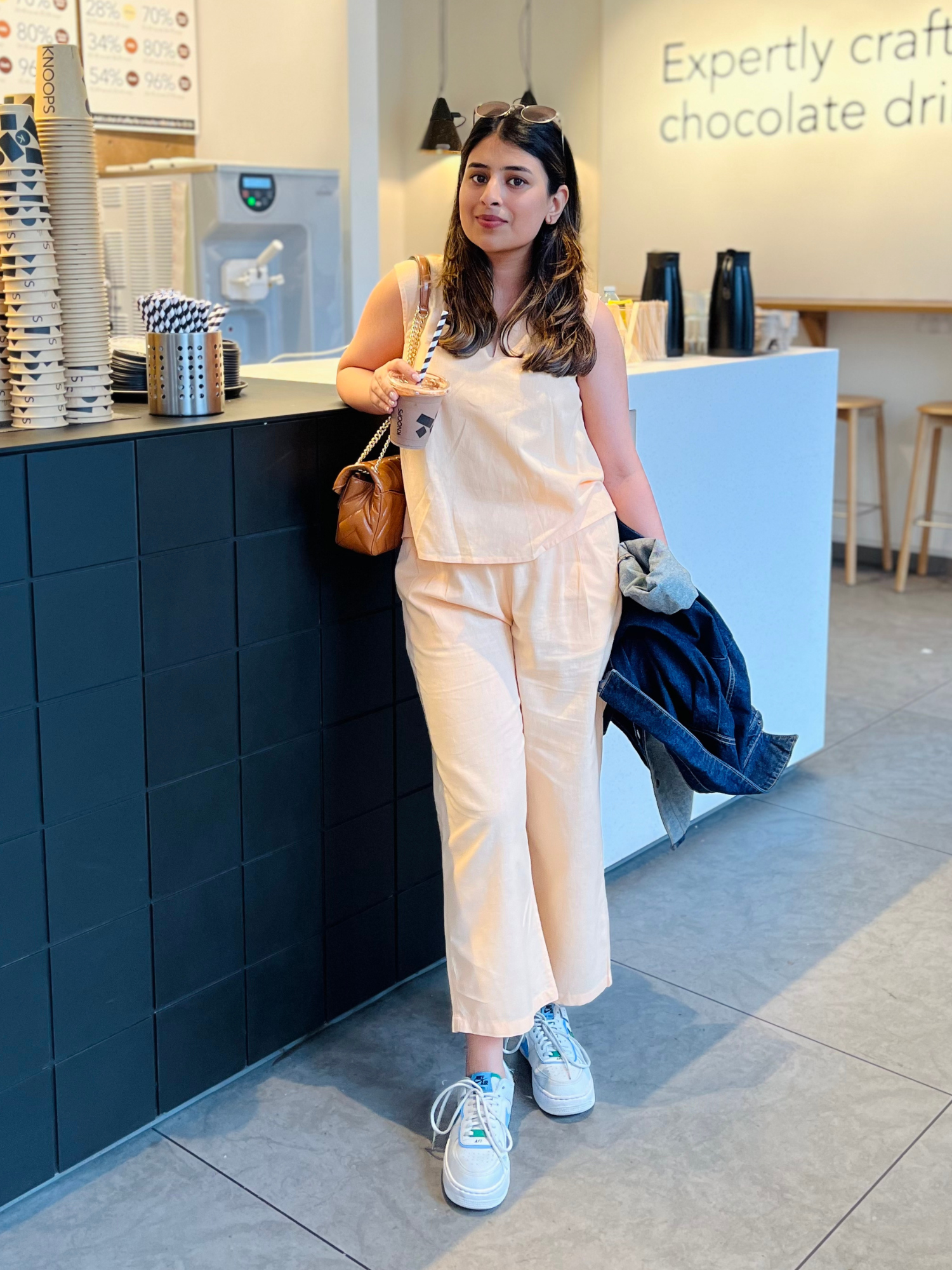 Paloma Linen Co-ord Set in Peach