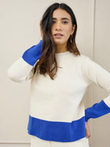Jane Woollen Pullover in Blueberry