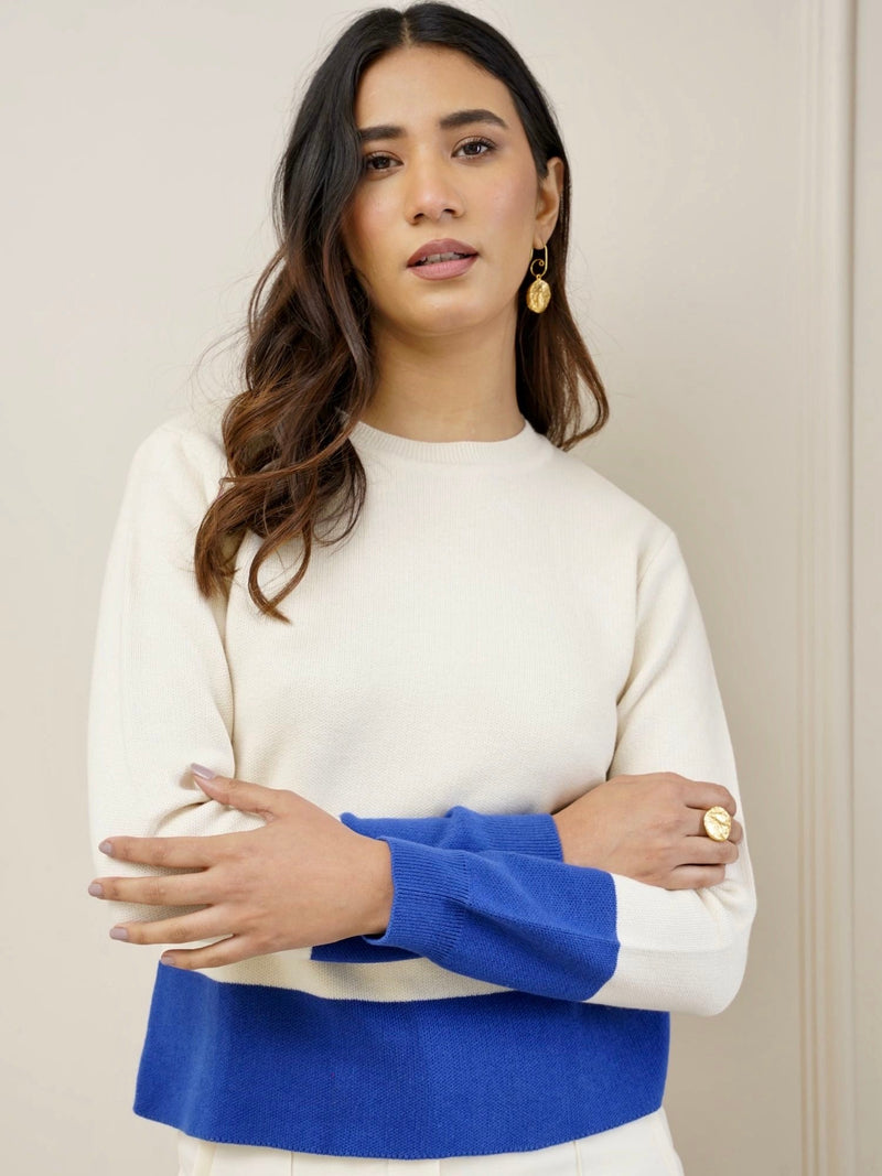Jane Woollen Pullover in Blueberry
