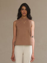 brown tank top 